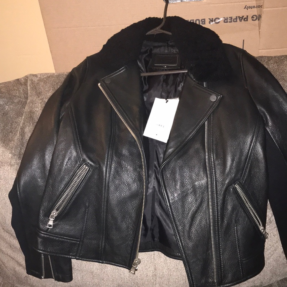 Leather cycle jacket